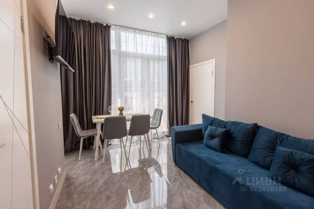 1-к кв. Краснодарский край, Сочи Сириус пгт, ул. Таврическая (32.0 м) - Фото 1