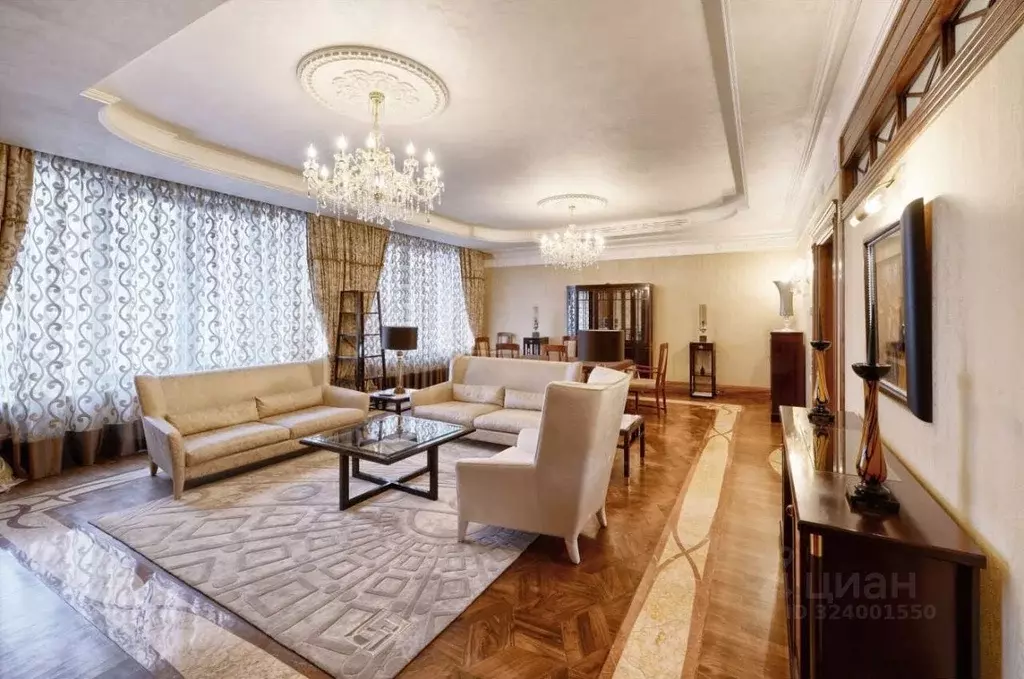 4-к кв. Москва 1-й Зачатьевский пер., 4 (215.0 м) - Фото 1