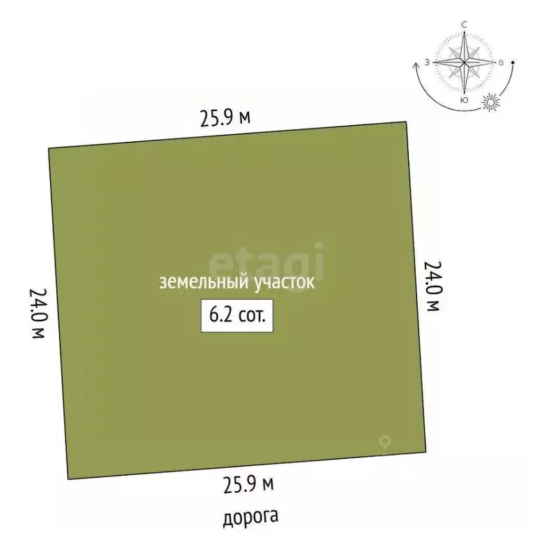 Участок в Калужская область, Калуга ул. Речная (6.2 сот.) - Фото 2