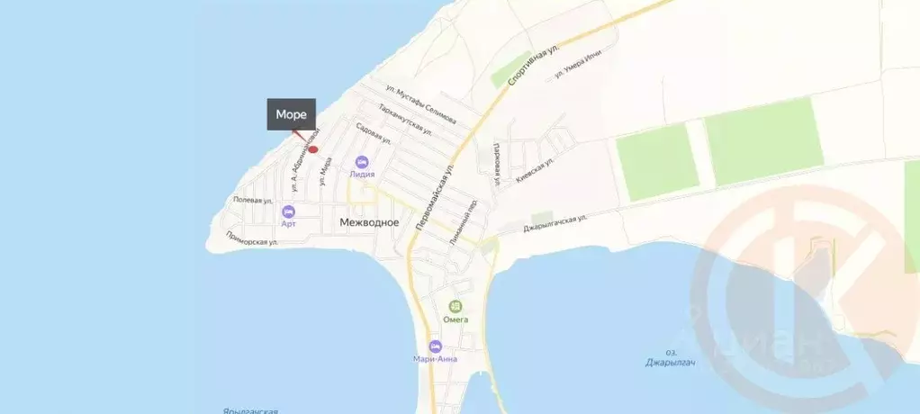 Участок в Крым, Черноморский район, с. Межводное ул. Морская (4.8 ... - Фото 0