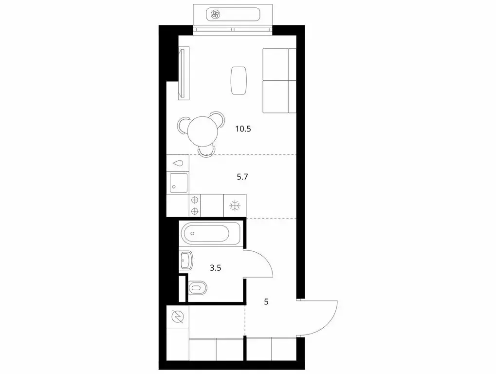 Квартира-студия: посёлок городского типа Боброво, ЖК Восточное Бутово, ... - Фото 1