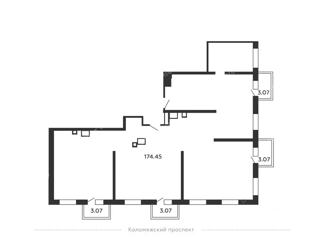 Офис в Санкт-Петербург Коломяжский просп., 19 (187 м) - Фото 2