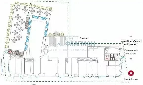 Помещение свободного назначения в Москва ул. Солянка, 2/6 (249 м) - Фото 2