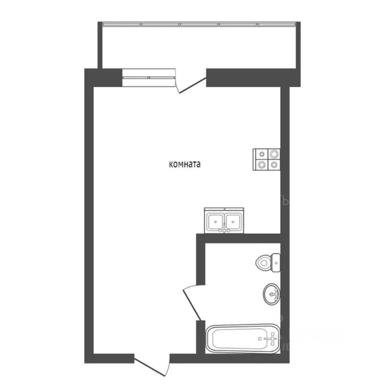 Студия Тюменская область, Тюменский район, д. Патрушева ул. Александра ... - Фото 2