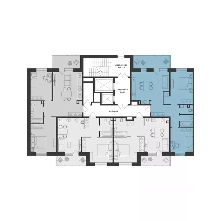 2-к кв. Тюменская область, Тюмень Горизонт жилой комплекс (62.93 м) - Фото 2