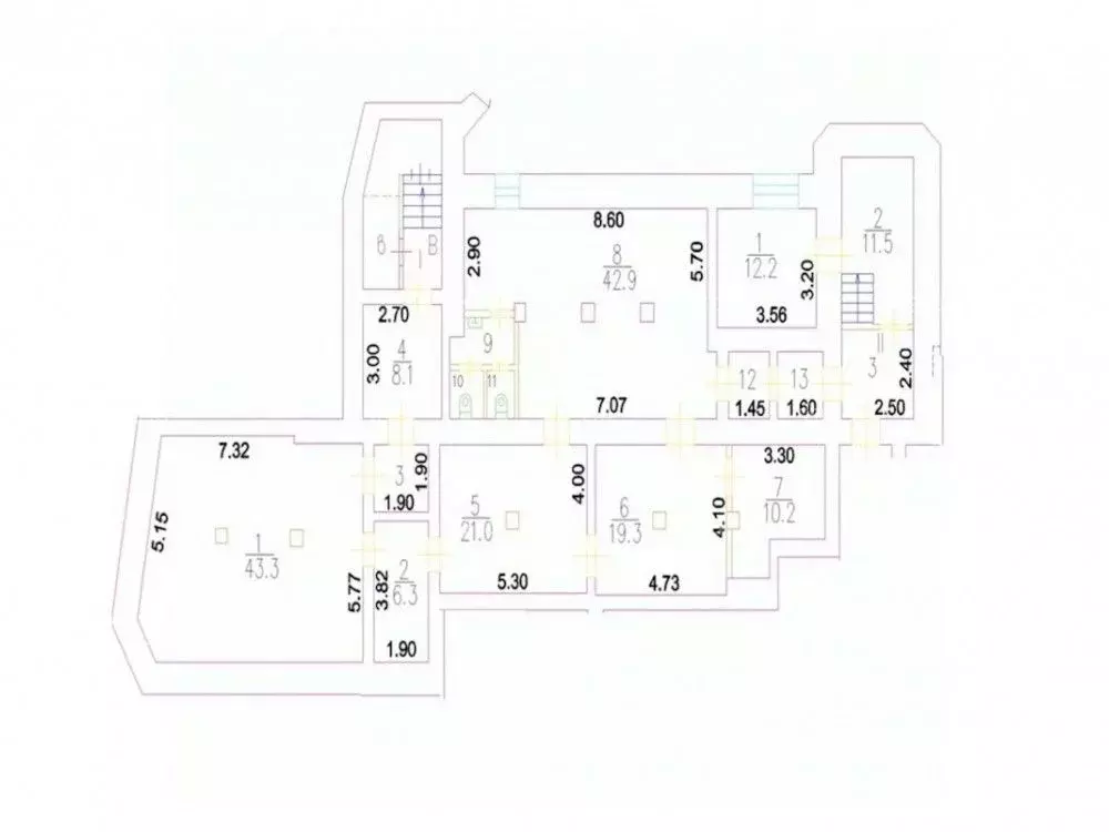 Помещение свободного назначения в Москва Большой Палашевский пер., ... - Фото 2