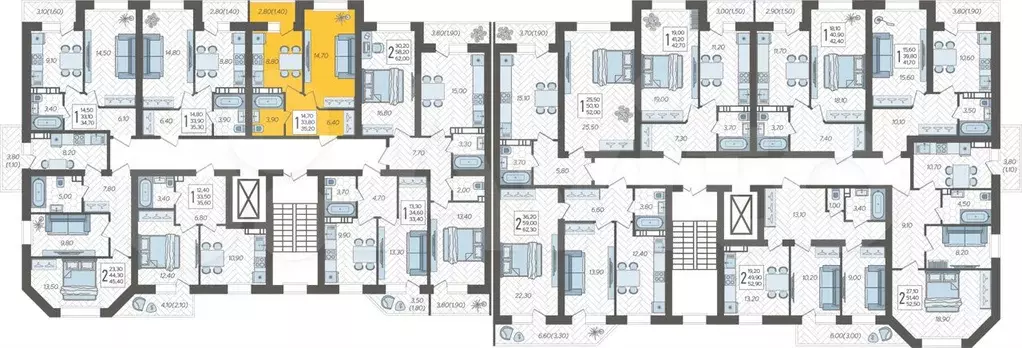 1-к. квартира, 35,2 м, 3/6 эт. - Фото 1