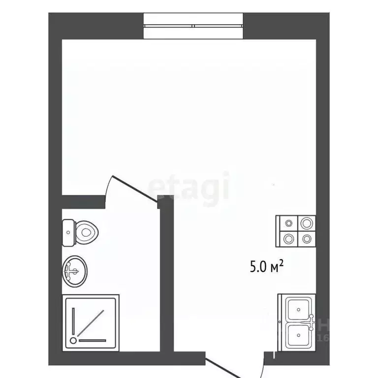 Студия Краснодарский край, Анапа ул. Толмазова, 56 (20.0 м) - Фото 2
