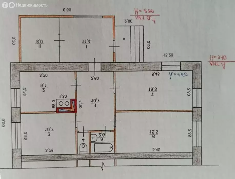 Дом в посёлок городского типа Серышево, Трудовая улица, 56/10 (86.5 м) - Фото 2