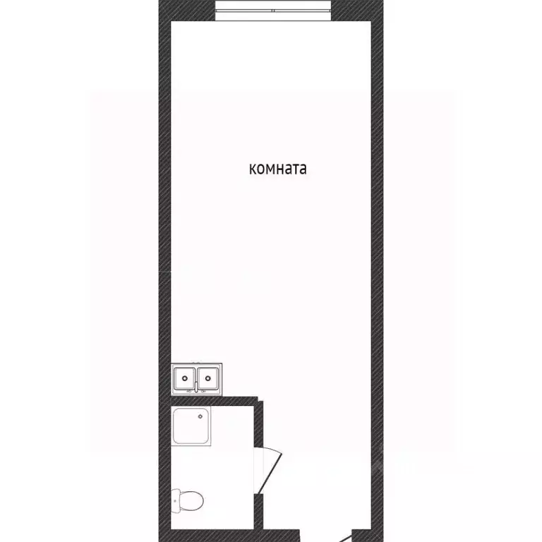 Студия Кемеровская область, Кемерово ул. Мичурина, 61 (22.2 м) - Фото 2