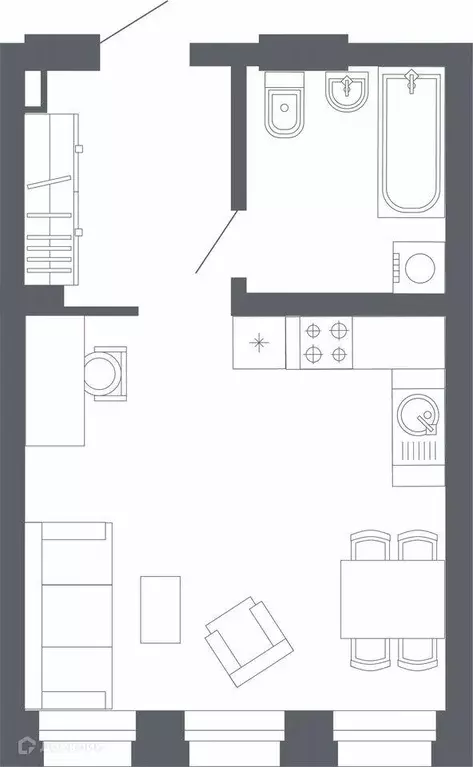 Продаётся 1-к квартира, 31.3 м - Фото 0