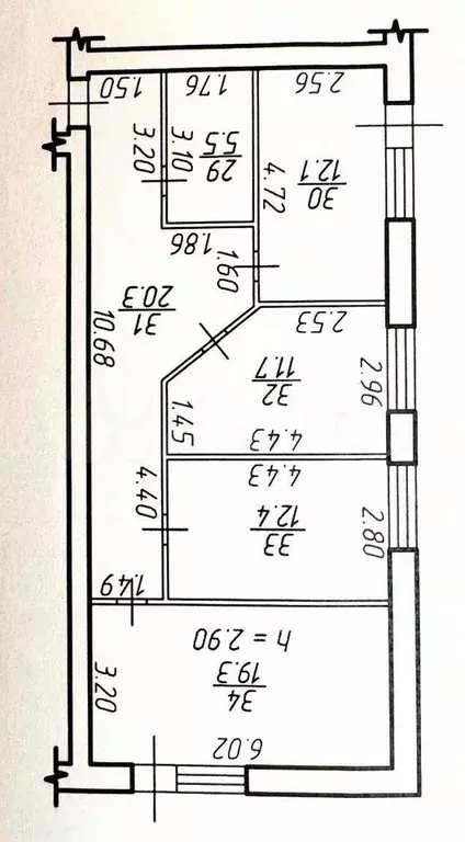 3-к. квартира, 90 м, 2/3 эт. - Фото 0