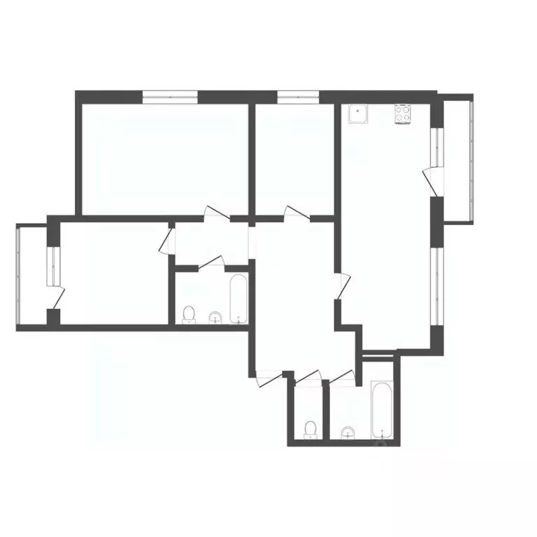 3-к кв. Тюменская область, Тюмень Мелиораторов мкр, ул. Голышева, 4 ... - Фото 2