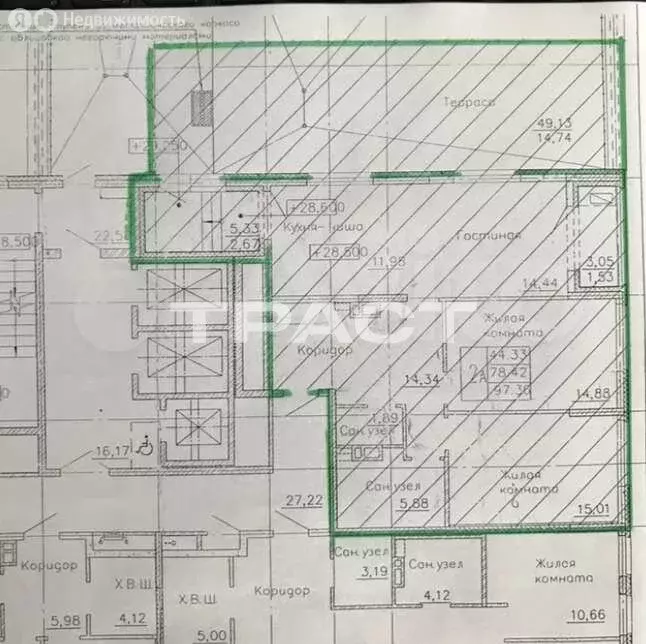 3-комнатная квартира: Воронеж, Московский проспект, 132 (78.3 м) - Фото 1