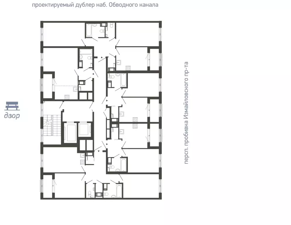 Студия Санкт-Петербург бул. Измайловский, 9 (35.9 м) - Фото 1