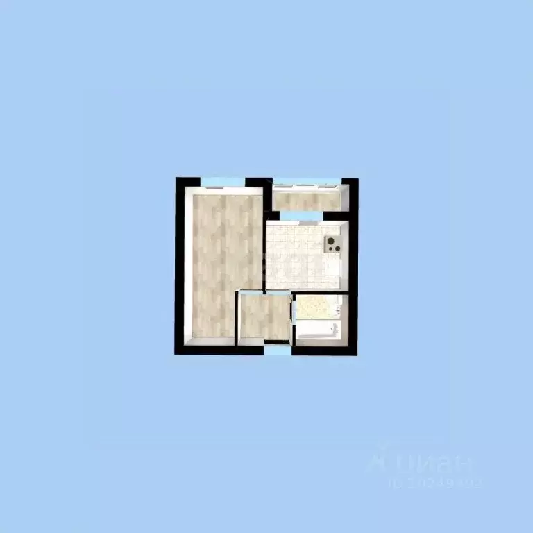 1-к кв. Башкортостан, Уфа ул. Ивана Спатара, 26 (32.0 м) - Фото 2