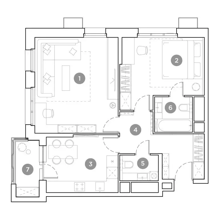 2-комнатная квартира: Люберцы, улица Гоголя, 3 (64.9 м) - Фото 2