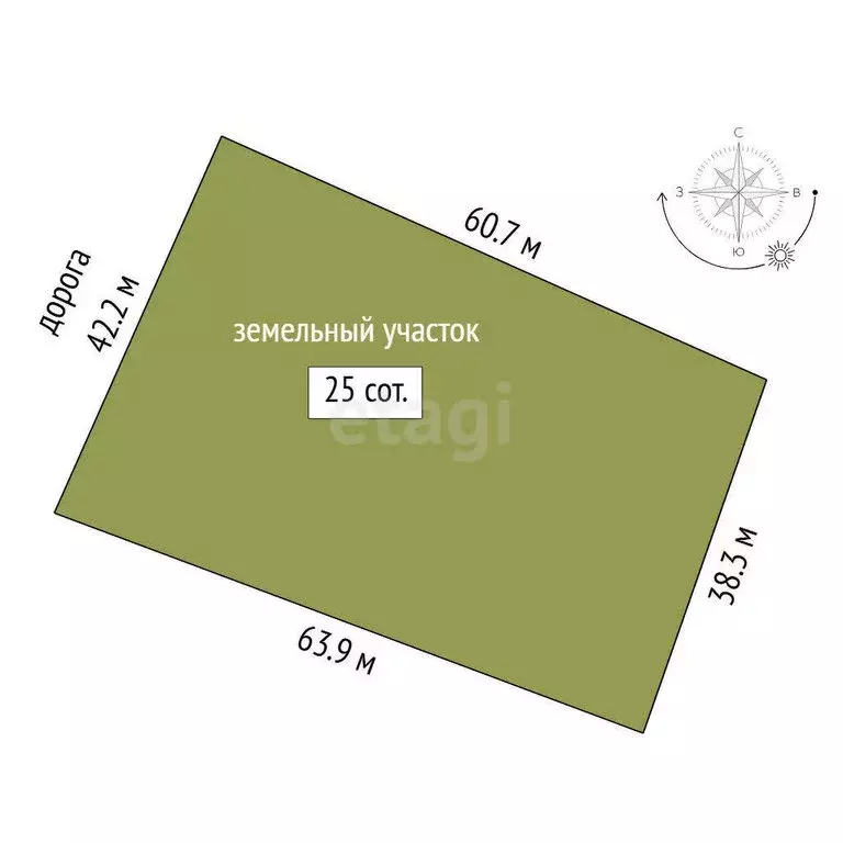 Участок в Тюменский муниципальный округ, деревня Криводанова (25 м) - Фото 0