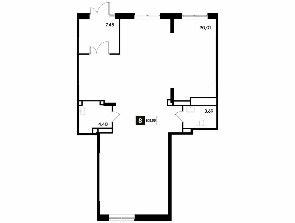 Офис (105.55 м) - Фото 1