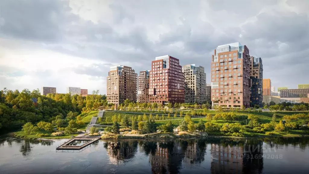 2-к кв. Москва Бунинская Набережная жилой комплекс (60.6 м) - Фото 1