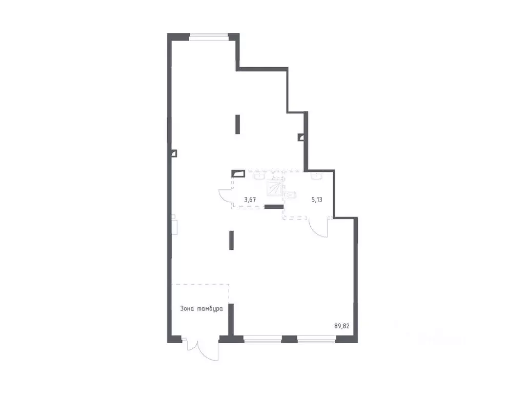 Помещение свободного назначения в Москва пос. Остафьево, 19 (98 м) - Фото 1