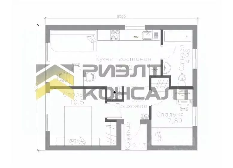 Дом в Омская область, Омск Дары Сибири СНТ, аллея 33-я, 1А (60 м) - Фото 2