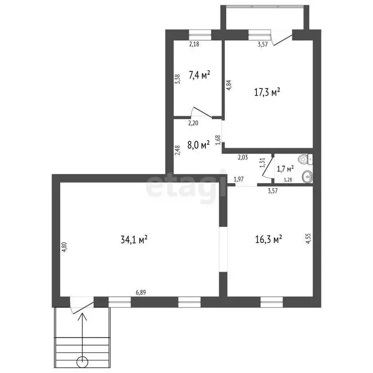 Торговая площадь (86.2 м) - Фото 1