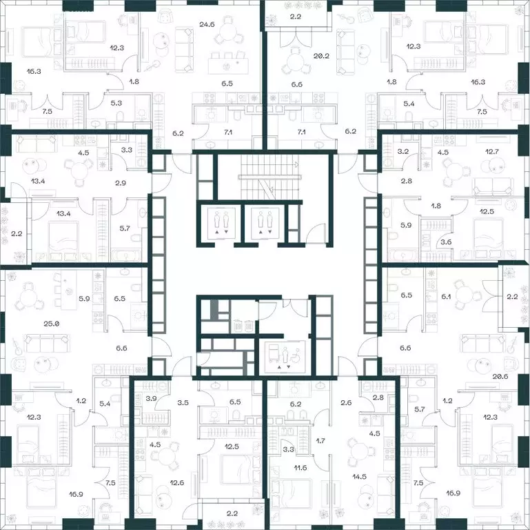 3-комнатная квартира: Москва, жилой комплекс Шифт, к3 (85.5 м) - Фото 1