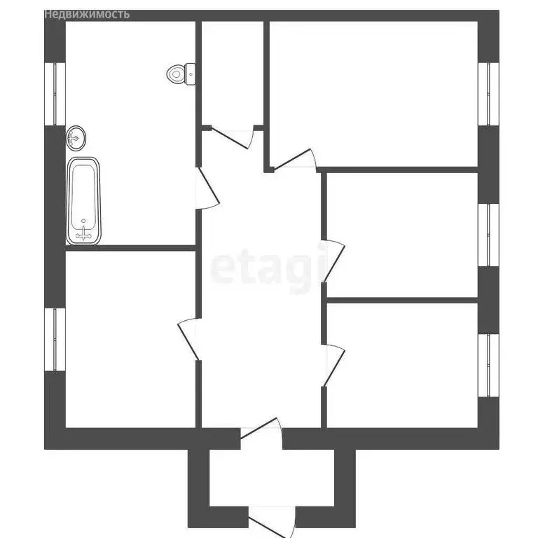 3-комнатная квартира: Алапаевск, улица Олега Кошевого, 23 (67.5 м) - Фото 1