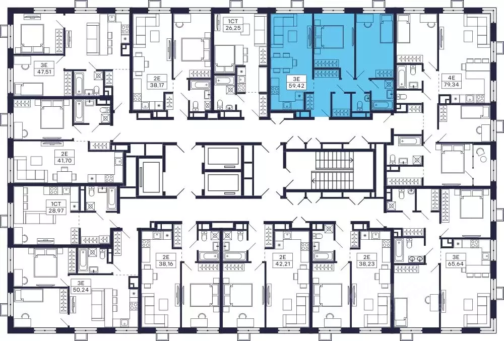 2-к кв. Московская область, Красногорск Павшино мкр, Тетрис жилой ... - Фото 2