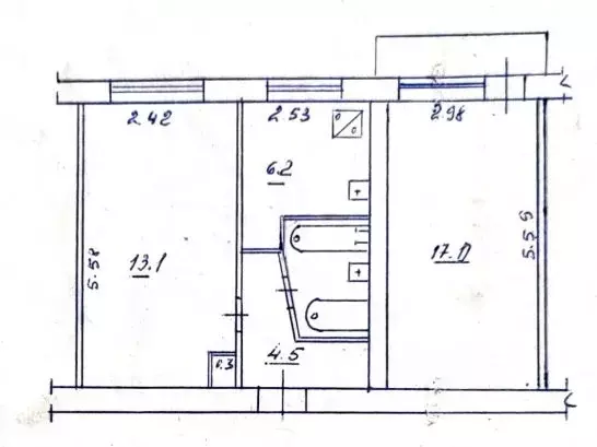 2-к кв. Севастополь просп. Победы, 58 (44.0 м) - Фото 2