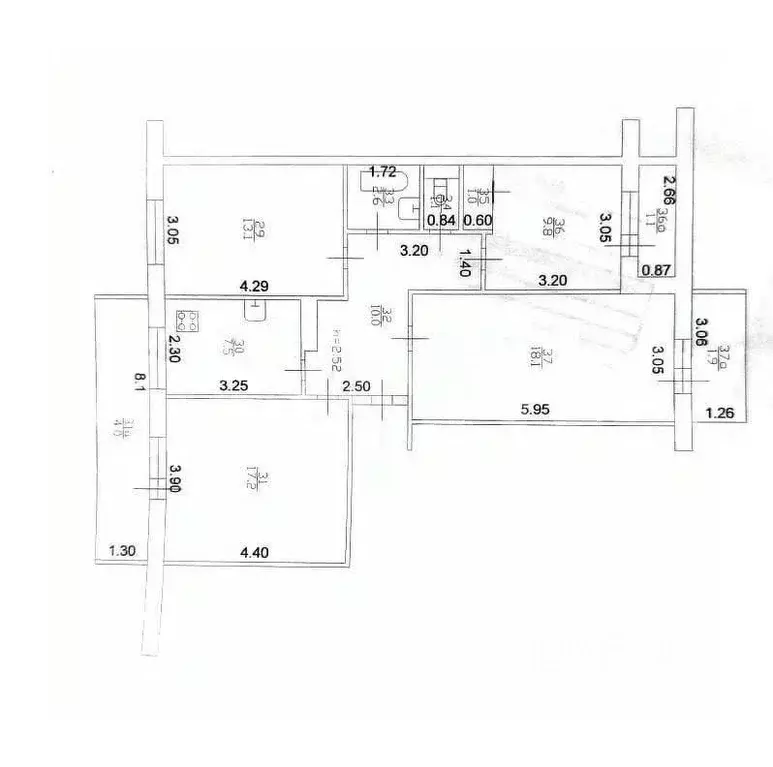 4-к кв. Татарстан, Казань ул. Рихарда Зорге, 105 (80.4 м) - Фото 2