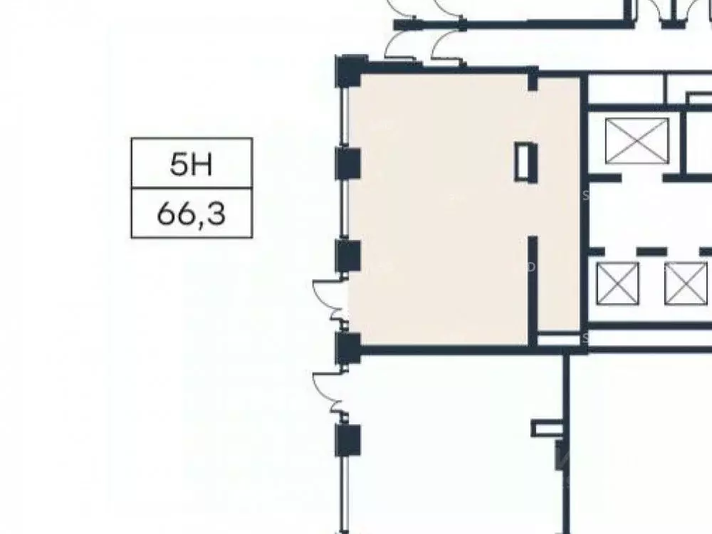 Торговая площадь в Москва Южнопортовая ул., 28АС15 (66 м) - Фото 2