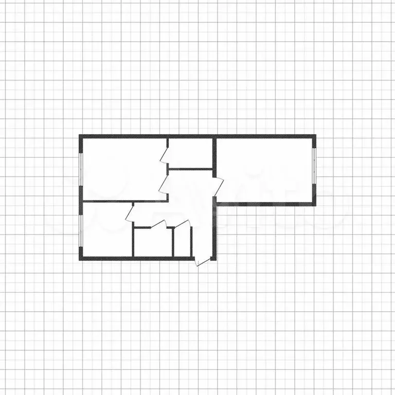 2-к. квартира, 47 м, 1/5 эт. - Фото 0