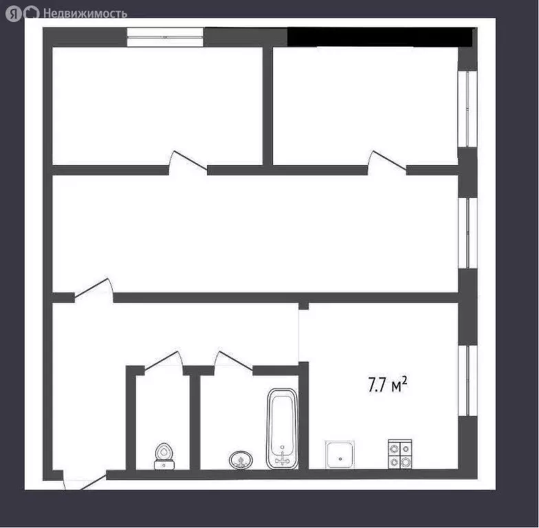 3-комнатная квартира: Черногорск, Советская улица, 102 (47 м) - Фото 1