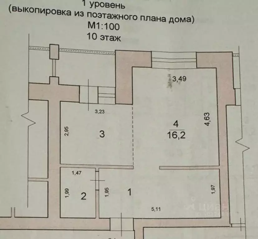 3-к кв. Волгоградская область, Волгоград Авиаторская ул., 3а (72.1 м) - Фото 1