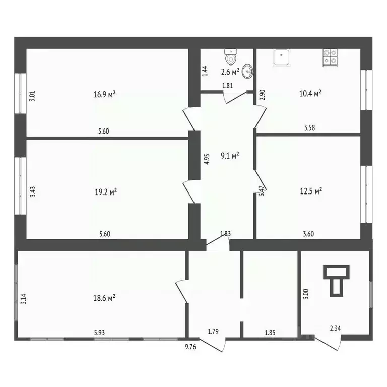 Дом в Свердловская область, Тугулымский муниципальный округ, д. ... - Фото 2