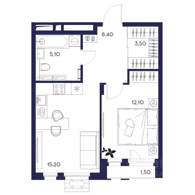 1-к кв. Пензенская область, Пенза Засурье мкр, Лес жилой комплекс ... - Фото 1