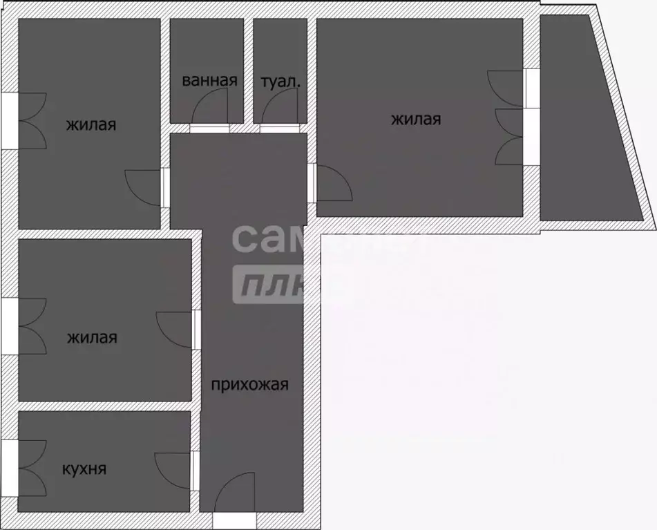 3-к кв. Смоленская область, Смоленск ул. Попова, 112 (67.0 м) - Фото 1