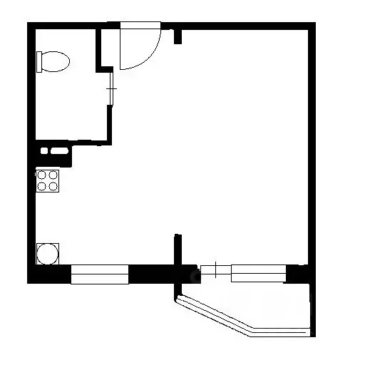 1-к кв. Новосибирская область, Новосибирск ул. Николая Сотникова, 2 ... - Фото 2