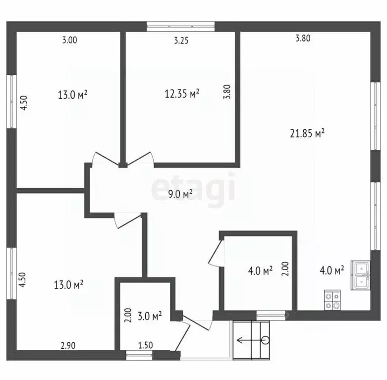 Дом в Краснодарский край, Новороссийск городской округ, Семигорский ... - Фото 1