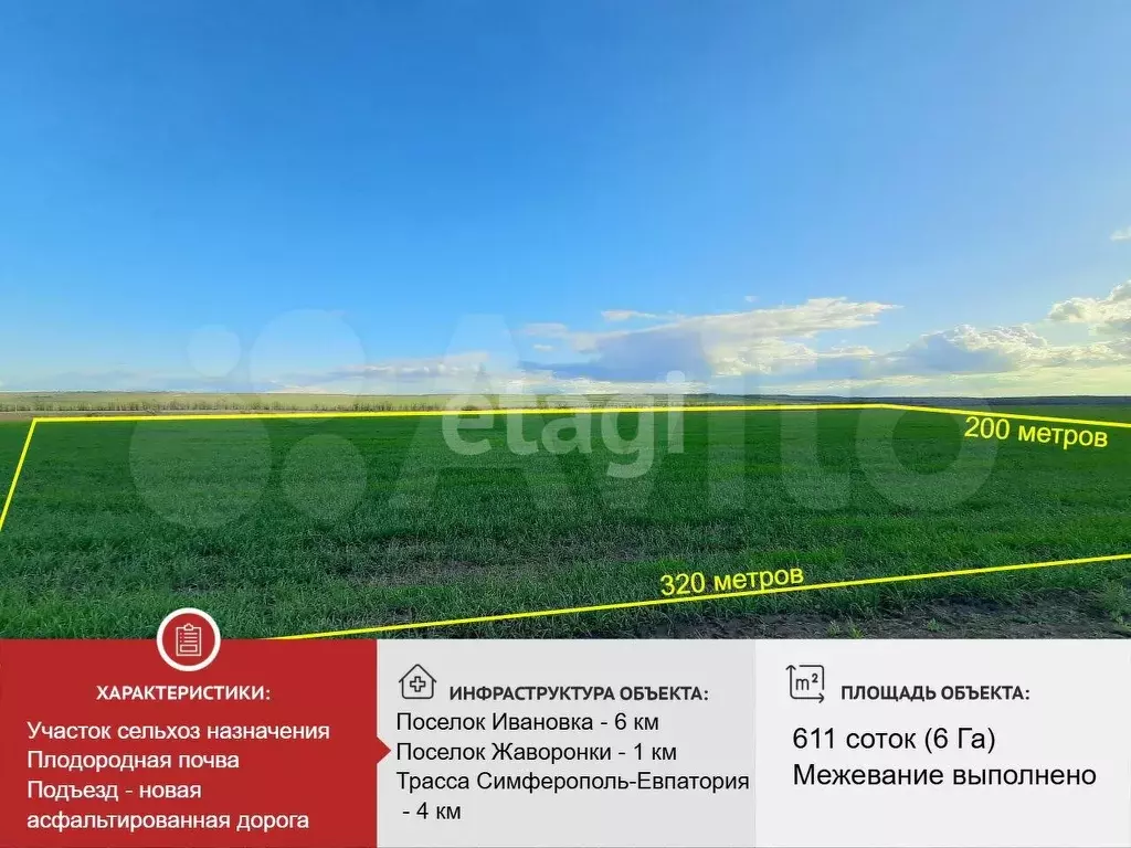 Участок 6,11 га (СНТ, ДНП) - Фото 1