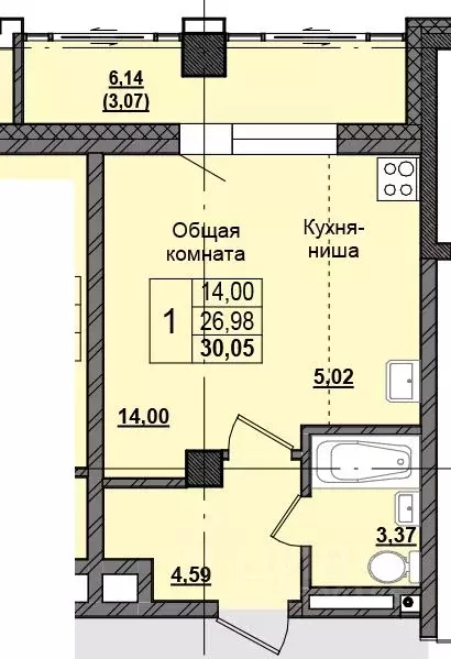 Студия Саха (Якутия), Якутск Алгыс жилой комплекс (29.79 м) - Фото 0