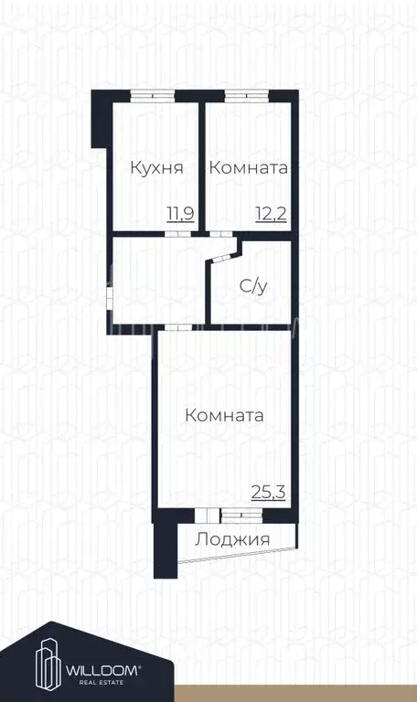 2-комнатная квартира: Нижний Тагил, Безымянный переулок, 9 (64.4 м) - Фото 2