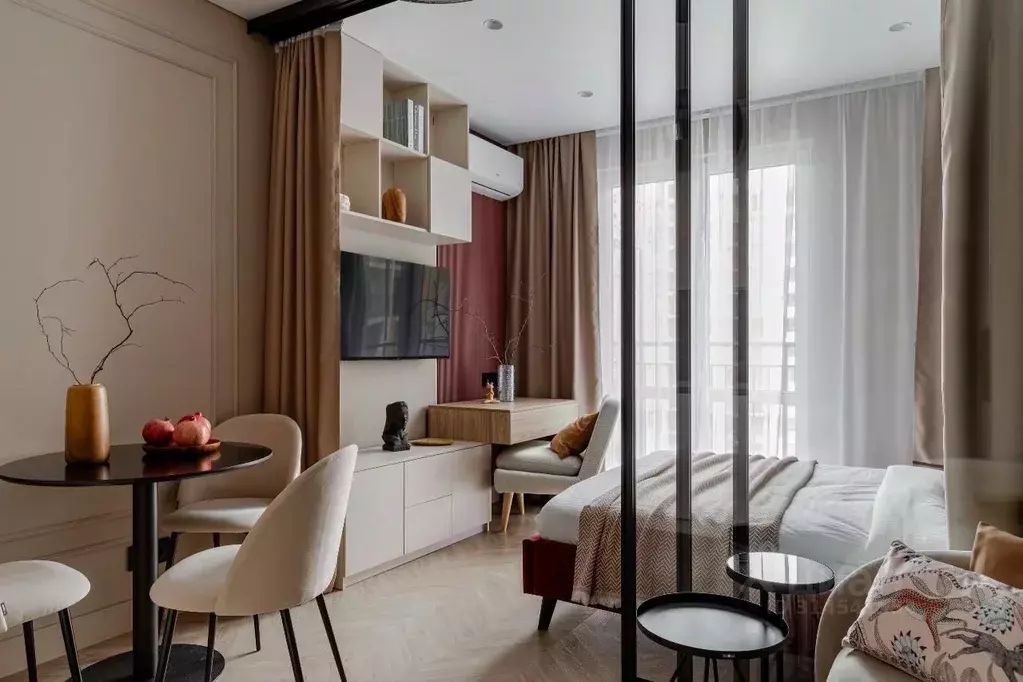 Студия Краснодарский край, Сочи ул. Искры, 88к2 (25.7 м) - Фото 1