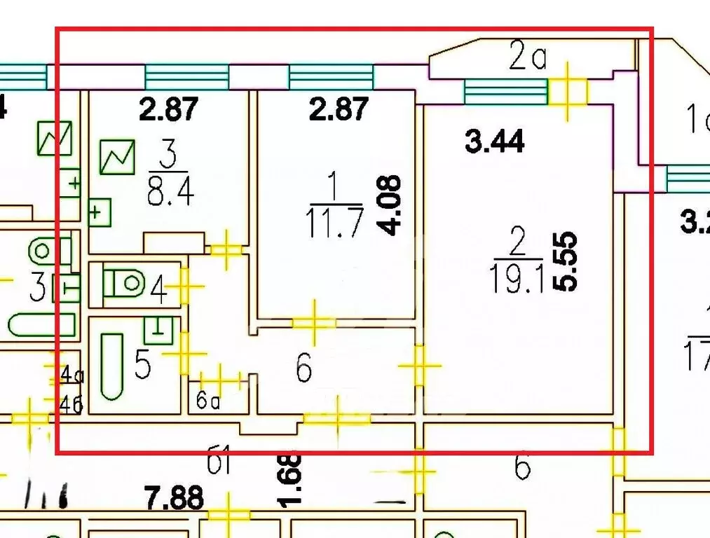 2-комнатная квартира: Москва, улица Генерала Тюленева, 25к1 (50.8 м) - Фото 1