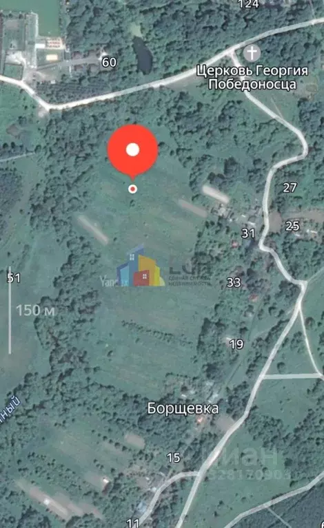 Участок в Тульская область, Тула городской округ, с. Борщевка 33 ... - Фото 2