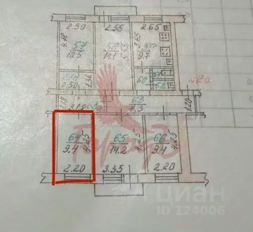 Комната Орловская область, Орел Наугорское ш., 46 (9.4 м) - Фото 1