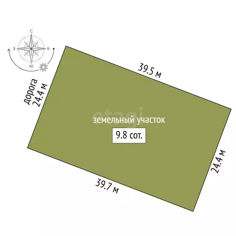 Участок в Заводоуковск, улица Семёна Урусова (9.8 м) - Фото 1