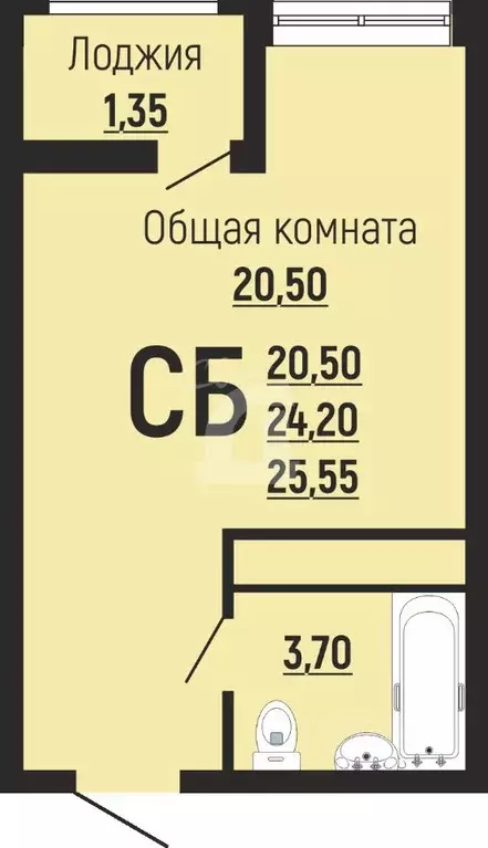 Студия Краснодарский край, Краснодар Славянский мкр, ул. Заполярная, ... - Фото 2